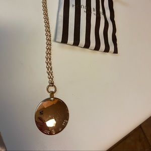 Henri Bendel rose gold necklace